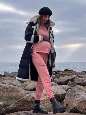 TALL MATERNITY Pink Jogger Set || LONG TALL SALLY || US6